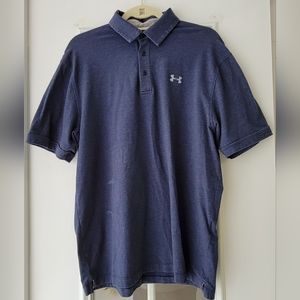 Men's Under Armour large blue loose fit heat gear polo